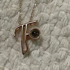 Letter f necklace